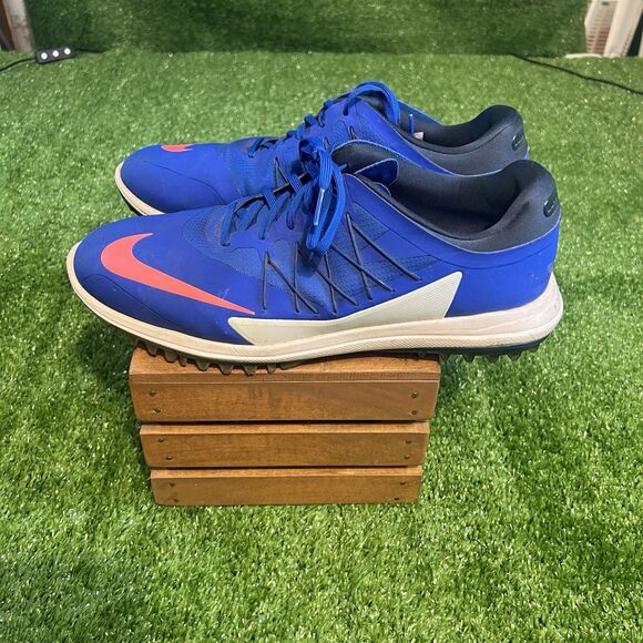 Nike Lunar Control 4 Golf Shoes Mens 11 Lunarlon 849971-401 Spikeless Swoosh - Picture 1 of 7